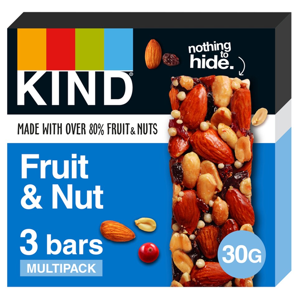 KIND Fruit & Nut Bar 10 x 3 x 30g (box) - Out of Date